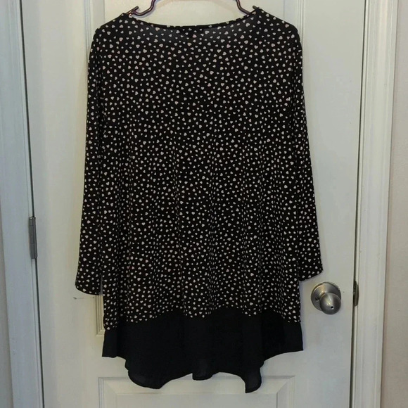 Adriana Papell heart blouse size 2x - Picture 4 of 7